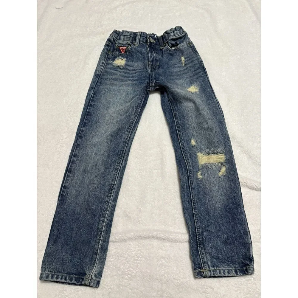 Boys Size 10 Guess Jeans Straight Distressed